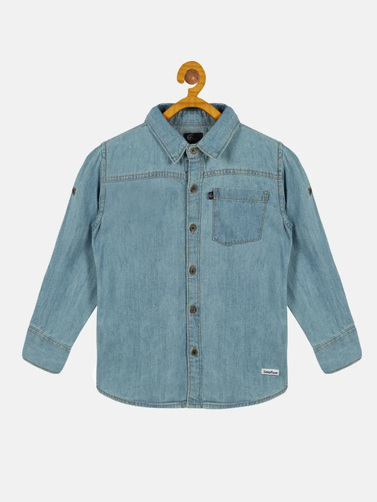 Boys Full Sleeve Denim Shirts-SS23BST030009