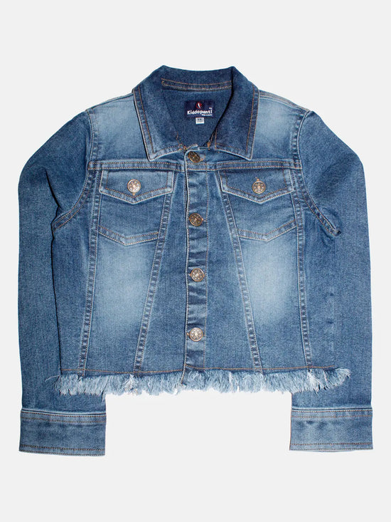 Girls Denim Short Jacket-AW23GDJK048010