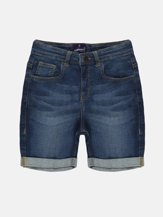 Boys Fashion Denim Rollup Shorts-SS23BJS056002