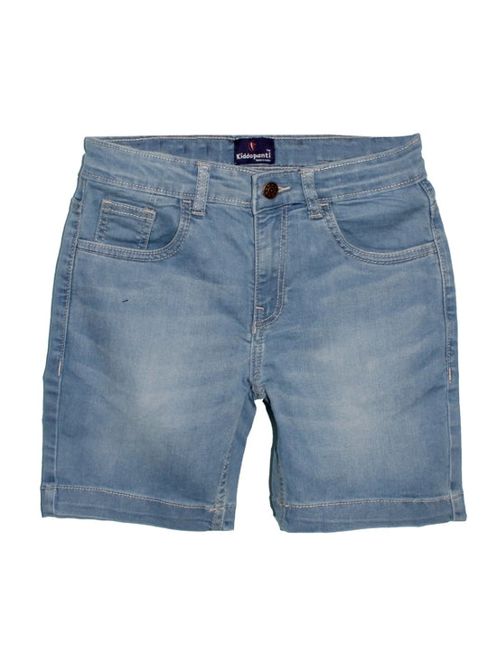 Boys Knee length Denim Shorts-SS23BJS070009