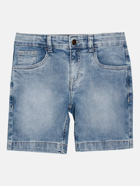 Boys Knee length Denim Shorts-SS23BJS070016