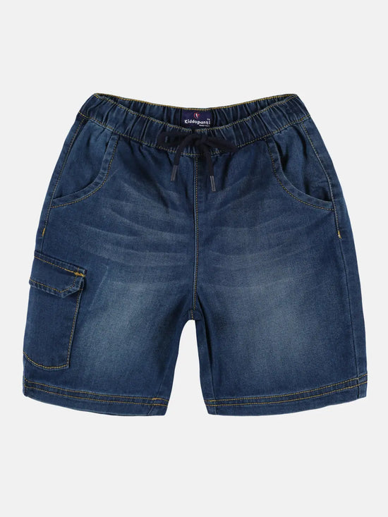 Boys Denim Cargo Shorts-SS23BJS047002