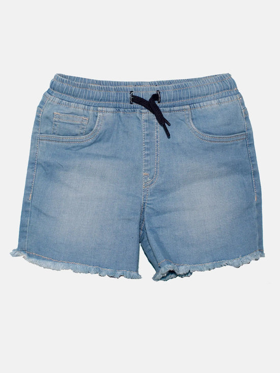 Girls Denim Hot Shorts-SS23GJHS080002