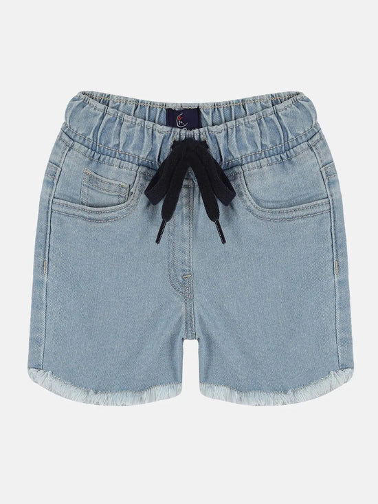 Girls Denim Hot Shorts-SS23GJHS083015