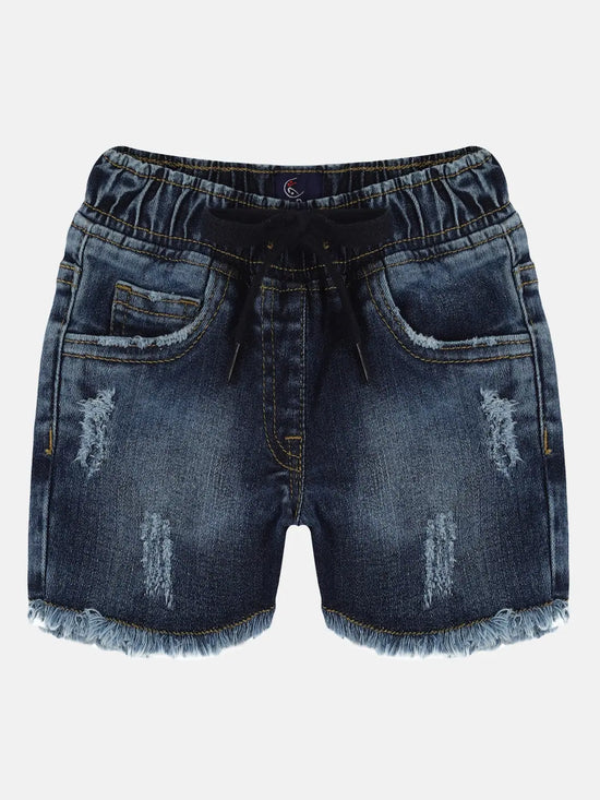 Girls Denim Hot Shorts-SS23GJHS083023