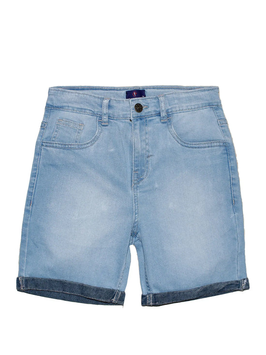 Boys Fashion Denim Rollup Shorts-SS23BJS056058