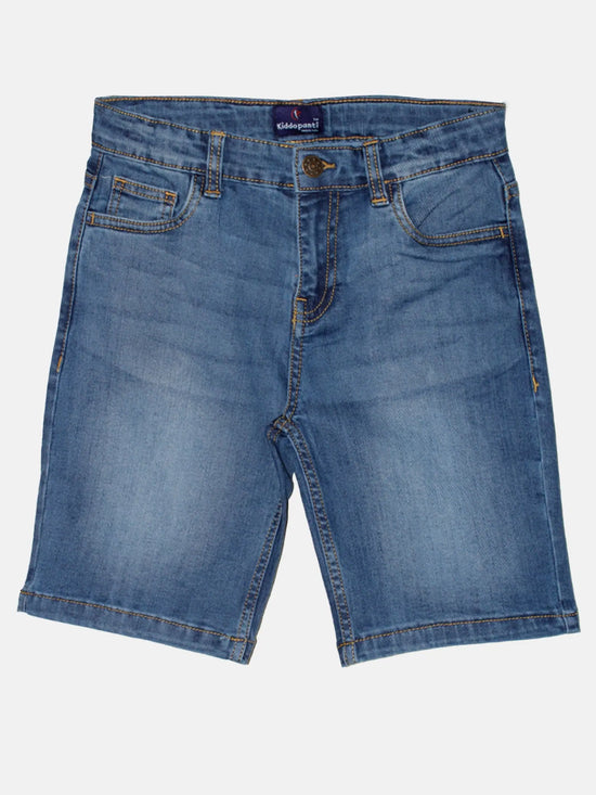 Boys Knee length Denim Shorts-AW23BJS070002