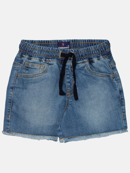 Girls Denim Hot Shorts-AW23GJHS083023