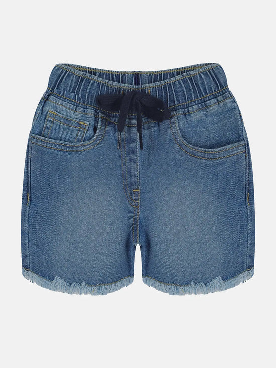 Girls Denim Hot Shorts-AW23GJHS083002