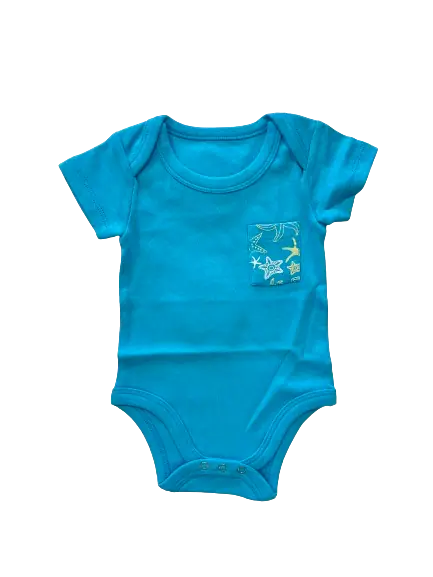 Easy Dressing Shoulder Overlap Design Baby Romper