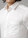 Men Solid Formal White Shirt