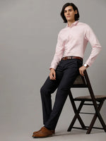 Men Slim fit Solid Formal Pink Shirt