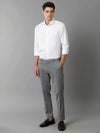 Mens Regular Fit Solid White Formal Satin Shirt-SEBWH-M