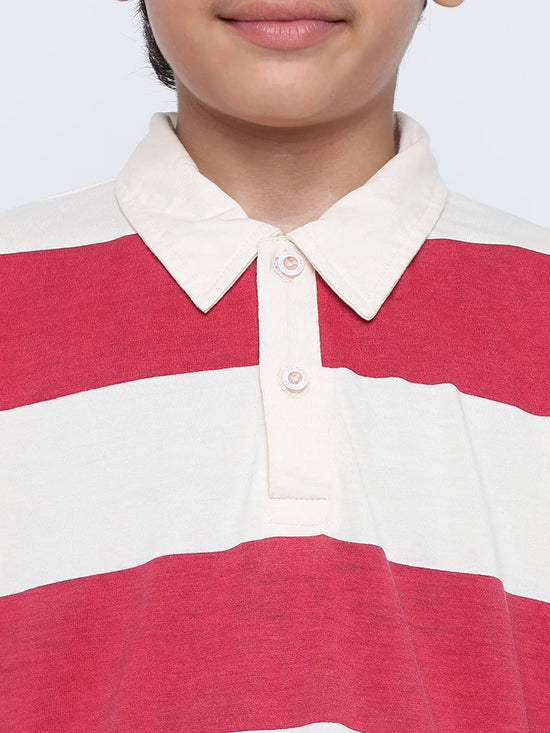 Lil Tomatoes Boys Cotton Polo T-shirt-GBT-W23-1232_CRANBERRY_30