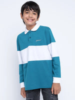 Lil Tomatoes Boys Cotton Polo T-shirt-GBT-W23-1233_TEAL_30