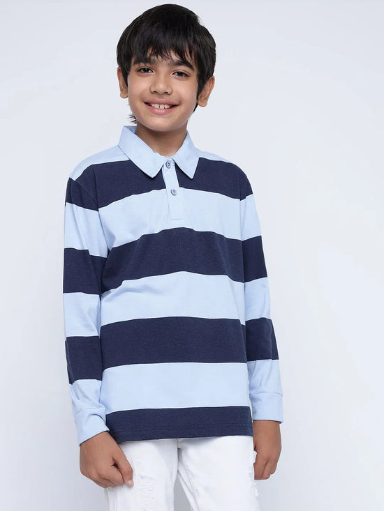 Lil Tomatoes Boys Cotton Polo T-shirt-GBT-W23-1232_BLUE_30