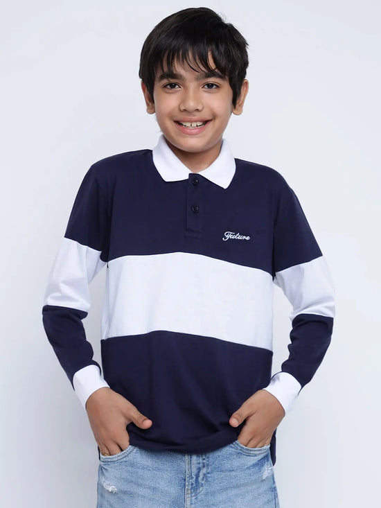 Lil Tomatoes Boys Cotton Polo T-shirt-GBT-W23-1233_NAVY_30