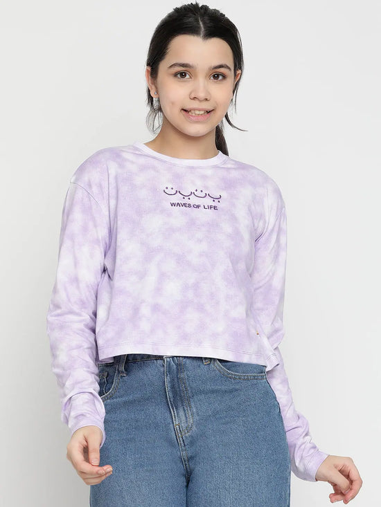 Lil Tomatoes Girls Cotton Crop Top-GGT-W23-1210_PURPLE_30