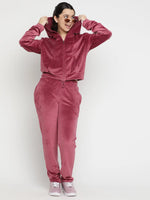 Lil Tomatoes Girls Velvet Track Suits-GGTS-W23-1307_WINE_30