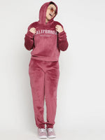 Lil Tomatoes Girls Velvet Track Suits-GGTS-W23-1308_WINE_30