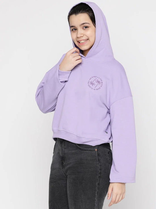 Lil Tomatoes Girls Light Weight Cotton Looper Sweatshirt-GGSWT-W23-1219_PURPLE_30