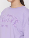 Lil Tomatoes Girls Light Weight Cotton Looper Sweatshirt-GGSWT-W23-1300_PURPLE_30