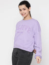 Lil Tomatoes Girls Light Weight Cotton Looper Sweatshirt-GGSWT-W23-1300_PURPLE_30