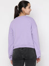 Lil Tomatoes Girls Light Weight Cotton Looper Sweatshirt-GGSWT-W23-1300_PURPLE_30