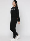 Lil Tomatoes Girls Black Edition Weight Cotton Looper Track Suits