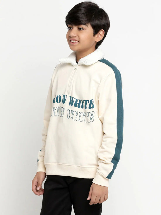 Lil Tomatoes Boys Heavy Weight Cotton Fleece Sweatshirt-GBSWT-W23-1260_CREAM_30