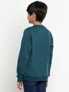 Lil Tomatoes Boys Light Weight Cotton Looper Sweatshirt-GBSWT-W23-1251_TEAL_30