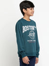 Lil Tomatoes Boys Light Weight Cotton Looper Sweatshirt-GBSWT-W23-1251_TEAL_30