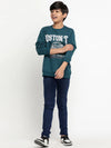 Lil Tomatoes Boys Light Weight Cotton Looper Sweatshirt-GBSWT-W23-1251_TEAL_30