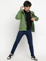 Lil Tomatoes Boys Heavy Weight Cotton Fleece Sweatshirt-GBSWT-W23-1273_OLIVE_30