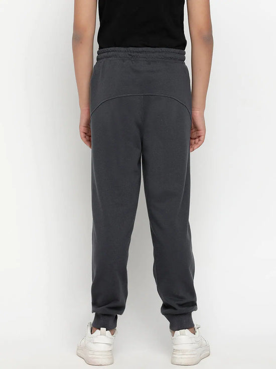 Lil Tomatoes Boys Light Weight Cotton Looper Trackpant-GBL-W23-1288_CHARCOAL_30