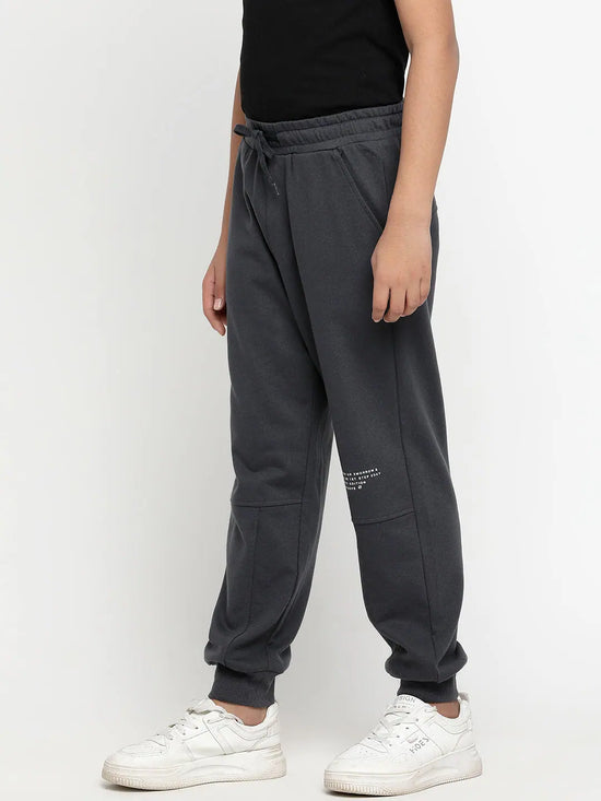 Lil Tomatoes Boys Light Weight Cotton Looper Trackpant-GBL-W23-1288_CHARCOAL_30