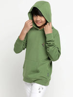 Lil Tomatoes Boys Light Weight Cotton Looper Sweatshirt-GBSWT-W23-1280_OLIVE_30