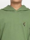 Lil Tomatoes Boys Light Weight Cotton Looper Sweatshirt-GBSWT-W23-1280_OLIVE_30