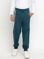 Lil Tomatoes Boys Light Weight Cotton Looper Trackpant-GBL-W23-1283_TEAL_30