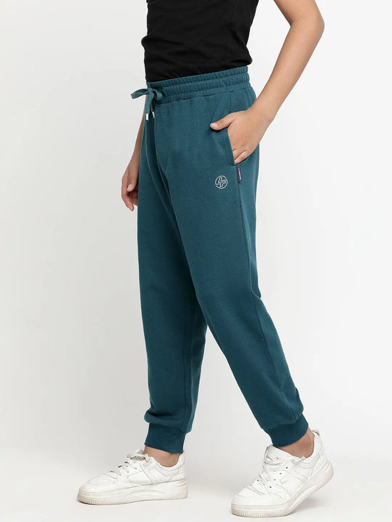 Lil Tomatoes Boys Light Weight Cotton Looper Trackpant-GBL-W23-1290_TEAL_30