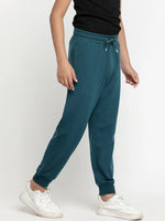 Lil Tomatoes Boys Light Weight Cotton Looper Trackpant-GBL-W23-1290_TEAL_30