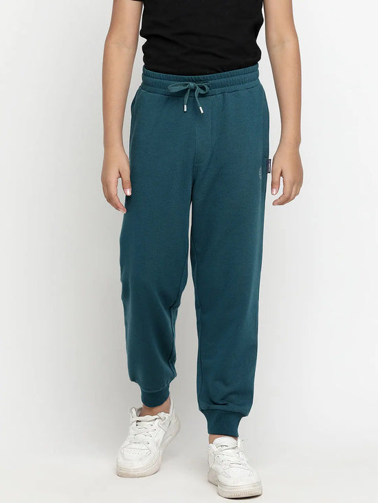 Lil Tomatoes Boys Light Weight Cotton Looper Trackpant-GBL-W23-1290_TEAL_30