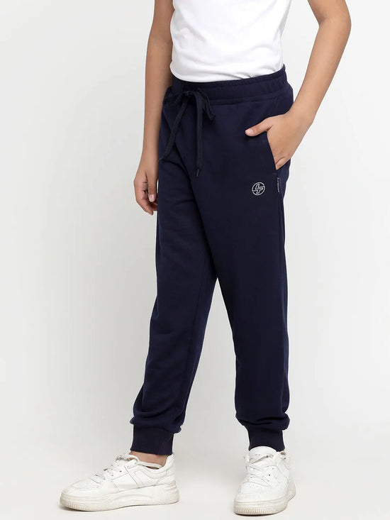 Lil Tomatoes Boys Light Weight Cotton Looper Trackpant-GBL-W23-1290_NAVY_30