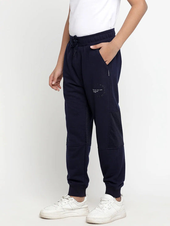 Lil Tomatoes Boys Light Weight Cotton Looper Trackpant-GBL-W23-1289_NAVY_30