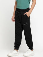 Lil Tomatoes Boys Light Weight Cotton Looper Trackpant-GBL-W23-1289_BLACK_30