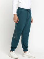 Lil Tomatoes Boys Light Weight Cotton Looper Trackpant-GBL-W23-1289_TEAL_30