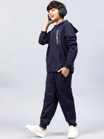 Lil Tomatoes Boys Heavy Weight Cotton Fleece Track Suit-GBTS-W23-73_NAVY_30