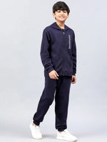 Lil Tomatoes Boys Heavy Weight Cotton Fleece Track Suit-GBTS-W23-73_NAVY_30