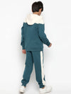 Lil Tomatoes Boys Heavy Weight Cotton Fleece Track Suit-GBTS-W23-1269_TEAL_30