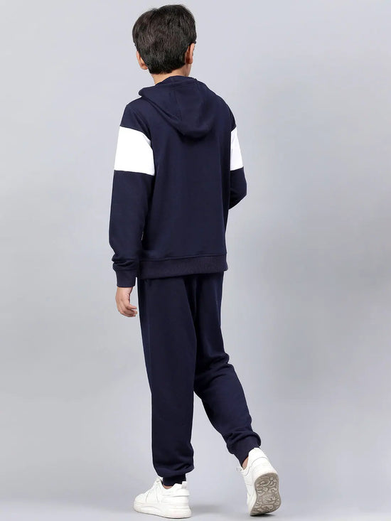 Lil Tomatoes Boys Light Weight Cotton Looper Track Suit-GBTS-W23-1279_NAVY_30